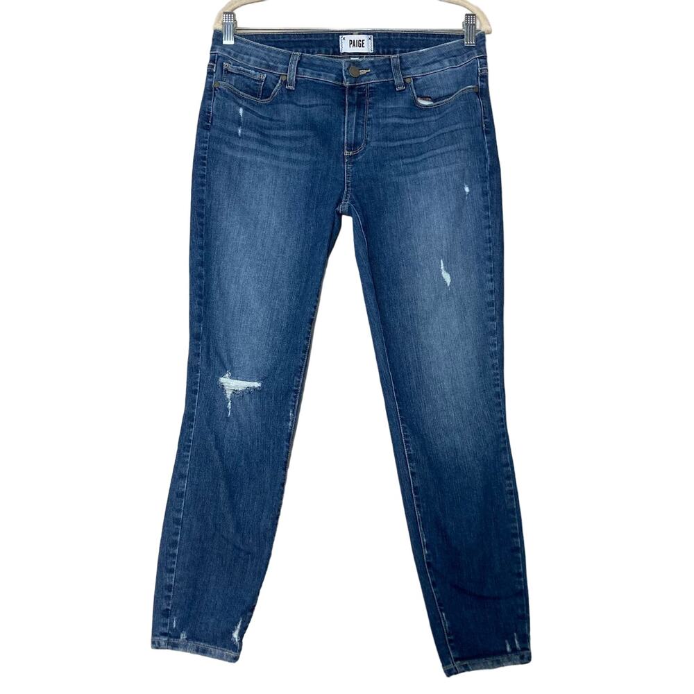 Paige Verdugo Crop Nathan Deconstructed Jeans Women's Size 31